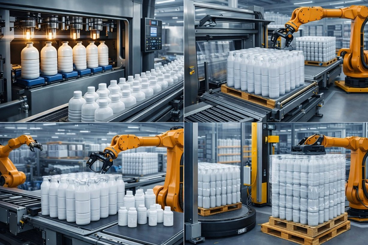 Zer Prime Robotik Üretim Bandı - Otomatik plastik ambalaj üretimi